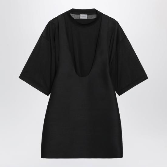 26FW 발렌시아가 하이브리드 미니 드레스 A0028KTUT22 Black