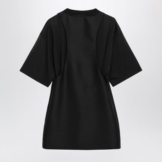 26FW 발렌시아가 하이브리드 미니 드레스 A0028KTUT22 Black - BALENCIAGA