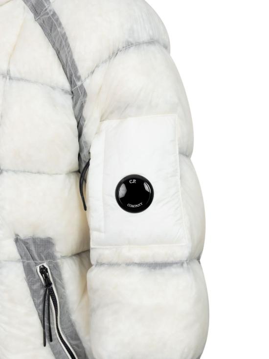 26FW 씨피 컴퍼니 DD 쉘 후디드 다운 푸퍼 자켓 RFCMOW702A 110416A 103 GAUZE WHITE DOM - C.P. COMPANY