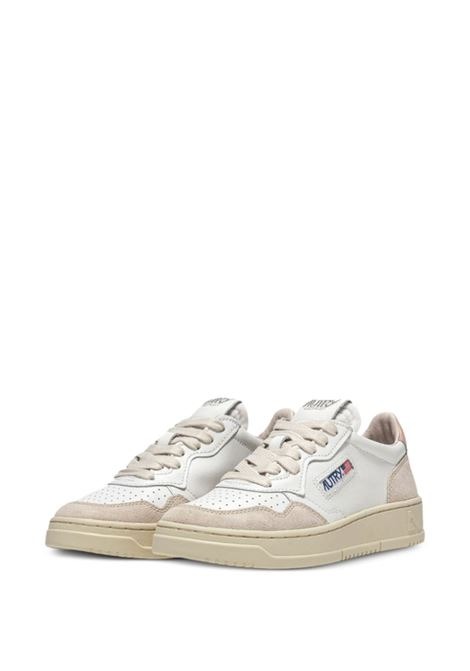 26FW 오트리 메달리스트 로우 레더 스니커즈 AULW LS37 WHITE PINK - AUTRY
