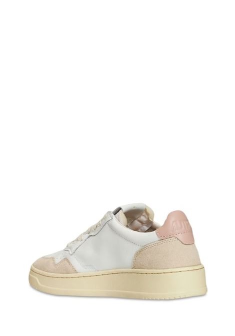 26FW 오트리 메달리스트 로우 레더 스니커즈 AULW LS37 WHITE PINK - AUTRY