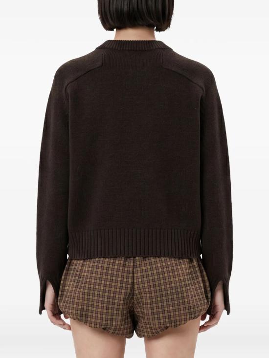 26FW 쉐르 스웨터 PUL0079WILL MAR05 CHOCOLAT - SOEUR