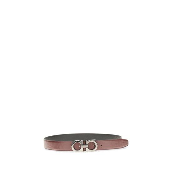 26FW 살바토레 페라가모 벨트 페라가모 송아지 가죽 보스 타우러스  브라운 - SALVATORE FERRAGAMO
