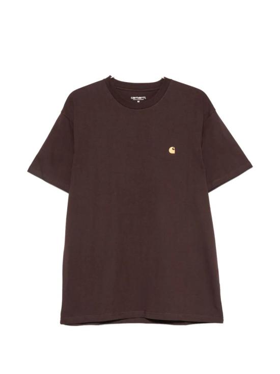26FW 칼하트 WIP 숏슬리브 체이스 티셔츠 I026391 3XEXX PALISANDER GOLD