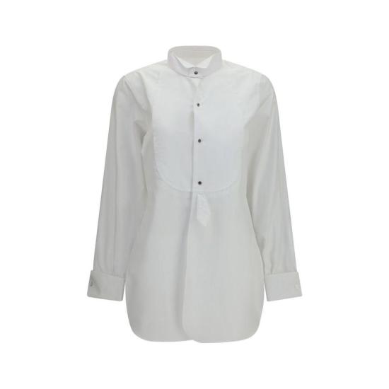 26FW 마르지엘라 탑 메종  코튼 드레스 셔츠 화이트