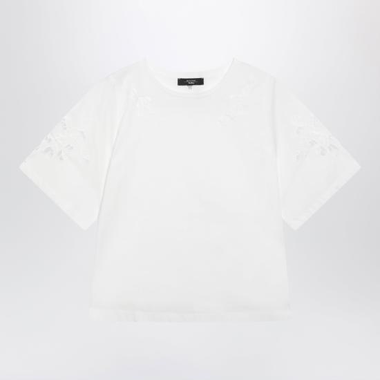 26SS 위켄드막스마라 반팔 티셔츠 WKDTARGACO White