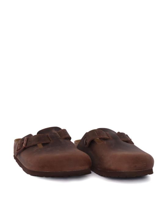 26SS 버켄스탁 보스턴 오일드 레더 클로그 860133 Brown - BIRKENSTOCK