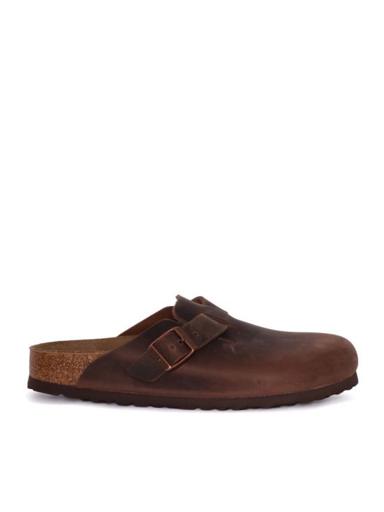 26SS 버켄스탁 보스턴 오일드 레더 클로그 860133 Brown
