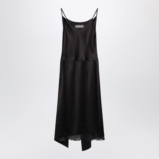 26FW 아크네 스튜디오 샤이니 새틴 슬립 드레스 A20963VI Brown - ACNE STUDIOS