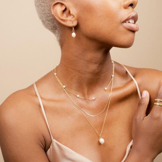  Katie Dean Jewelry 목걸이/팬던트 케이티 딘 주얼리 롱 펄 펜던트 목걸이 골드 - OTHER BRANDS
