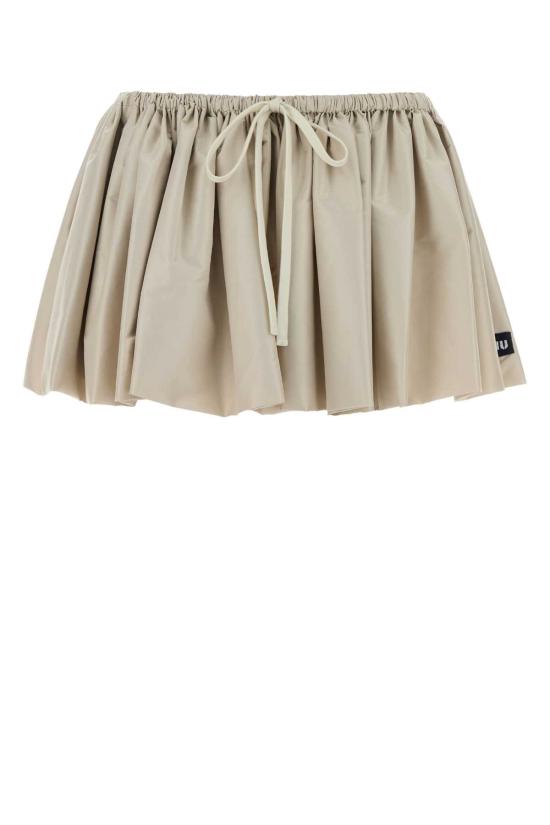 26FW 미우미우 스커트 MG2713SOOO1904 F0D91 Beige o Tan