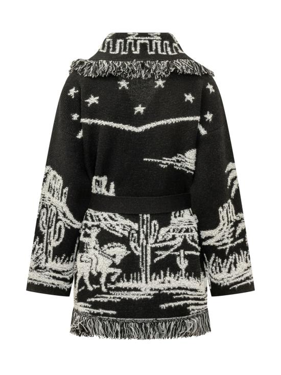 26FW 알라누이 가디건 LWHB064E26KNI005 1004 BLACK WHITE - ALANUI