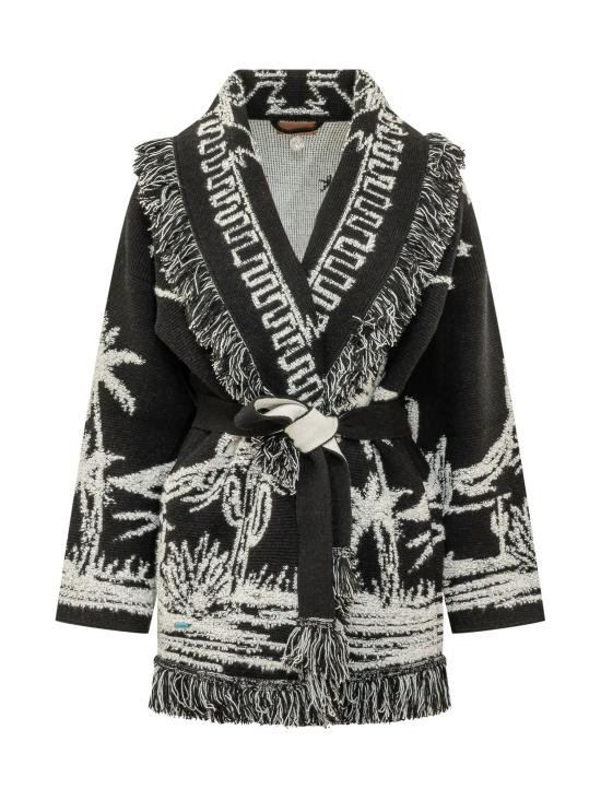 26FW 알라누이 가디건 LWHB064E26KNI005 1004 BLACK WHITE