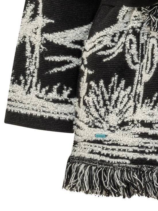 26FW 알라누이 가디건 LWHB064E26KNI005 1004 BLACK WHITE - ALANUI