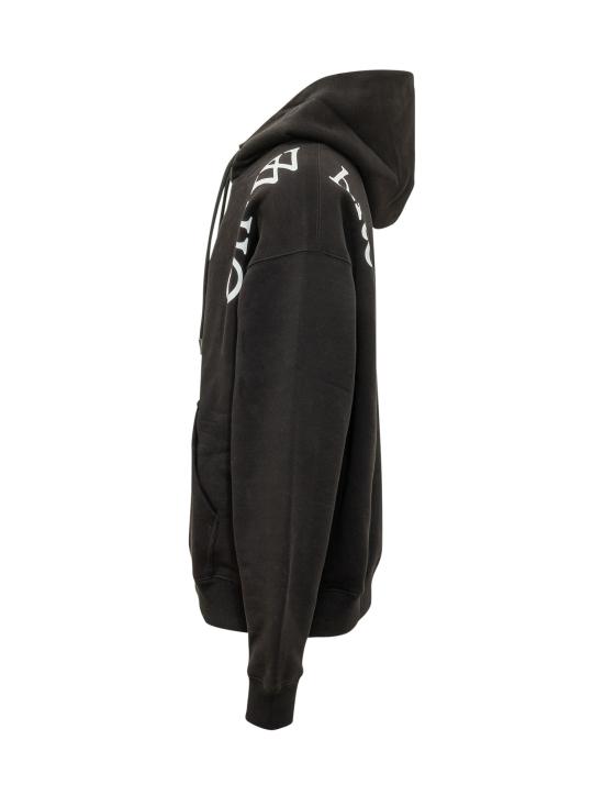 26FW 오프화이트 긴팔 티셔츠 44MBB085F26F00 O001 BLACK - OFF WHITE