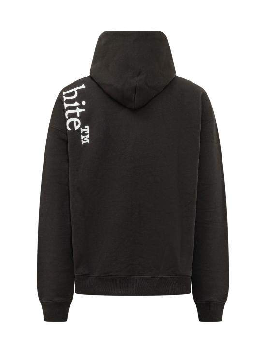 26FW 오프화이트 긴팔 티셔츠 44MBB085F26F00 O001 BLACK - OFF WHITE