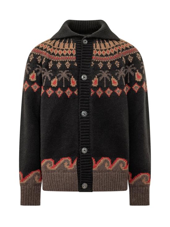 26FW 알라누이 가디건 LMHQ005E26KNI001 1060 BLACK BROWN