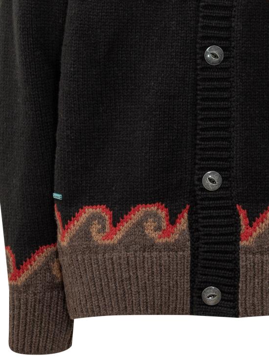 26FW 알라누이 가디건 LMHQ005E26KNI001 1060 BLACK BROWN - ALANUI