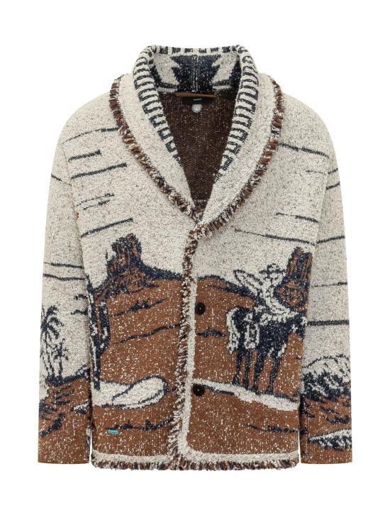 26FW 알라누이 가디건 LMHB039E26KNI008 6404 BROWN A WH