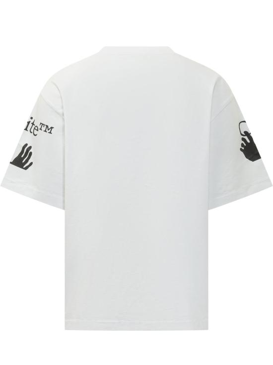 26FW 오프화이트 반팔 티셔츠 44MAA120F26J00 4100 WHITE - OFF WHITE