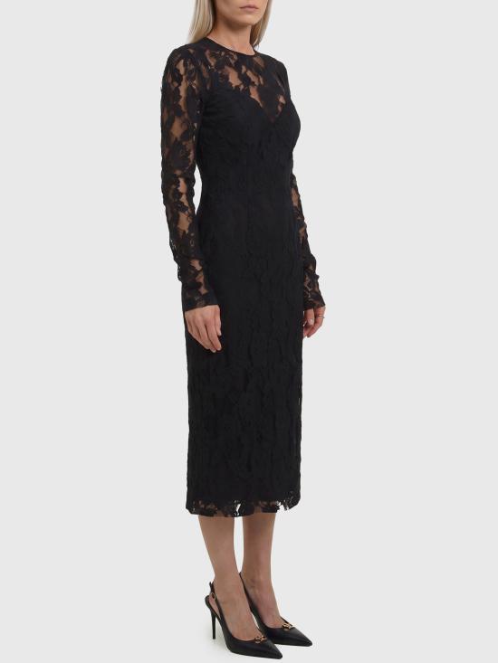 26FW 돌체앤가바나 미디 원피스 F618GT BLACK - DOLCE & GABBANA