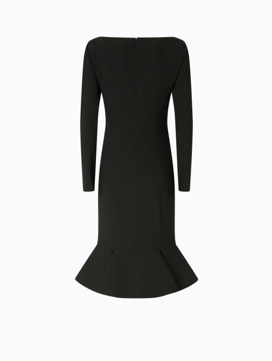  핑코 의류 Tessuto Tecnico con Scollo a Cuore Nero의 Abito Midi - PINKO