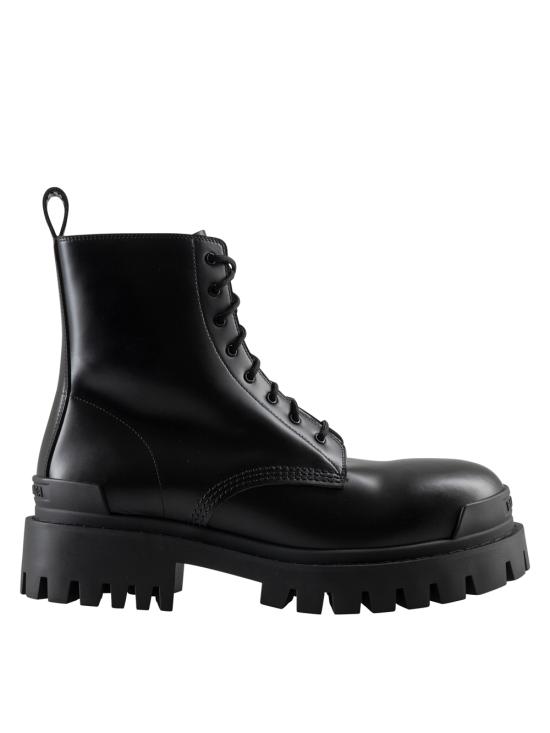 26FW 발렌시아가 스트라이크 집 레더 부츠 844967 WA960 1000 BLACK