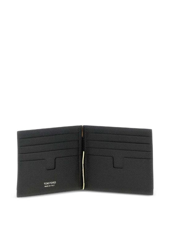 26FW 톰포드 스몰 그레인 레더 머니 클립 월렛 YM231LCL081GNAA BLACK - TOMFORD