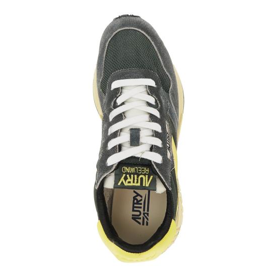 26FW 오트리 릴윈드 로우 나일론 스웨이드 스니커즈 WWLMGQ06 Green - AUTRY