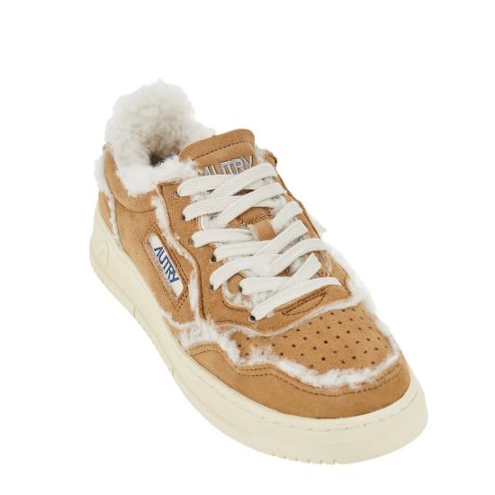 26FW 오트리 메달리스트 로우 레더 스니커즈 AULWGX01 Beige - AUTRY