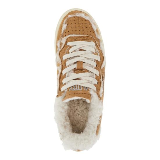 26FW 오트리 메달리스트 로우 레더 스니커즈 AULWGX01 Beige - AUTRY