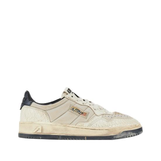 26FW 오트리 슈퍼 빈티지 메달리스트 로우 레더 스니커즈 AVLMAD01 White