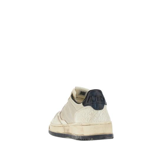 26FW 오트리 슈퍼 빈티지 메달리스트 로우 레더 스니커즈 AVLMAD01 White - AUTRY