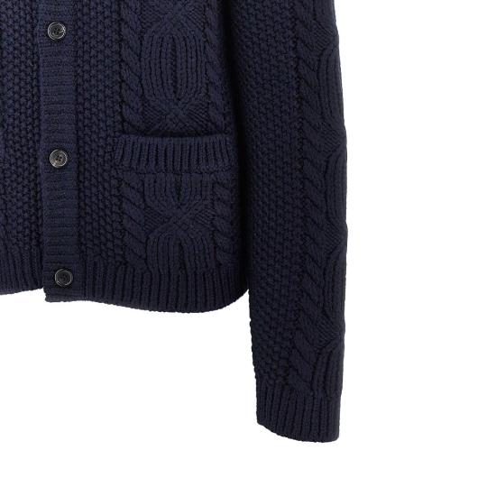 26FW 생로랑 니트웨어 A003MCY77OL Blue - SAINT LAURENT