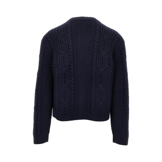 26FW 생로랑 니트웨어 A003MCY77OL Blue - SAINT LAURENT