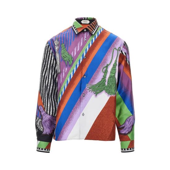 26FW 베르사체 긴팔 셔츠 10245201A18681 Multicolor