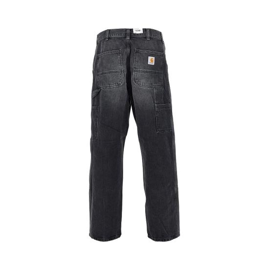 26FW 칼하트 WIP 스미스 데님 더블 니 팬츠 I032699 Black - CARHARTT WIP