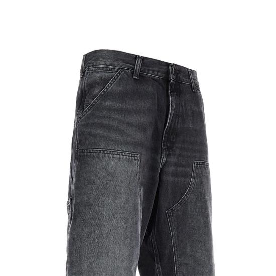 26FW 칼하트 WIP 스미스 데님 더블 니 팬츠 I032699 Black - CARHARTT WIP