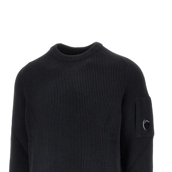 26FW 씨피 컴퍼니 니트웨어 21CMKN101A006608A Black - C.P. COMPANY