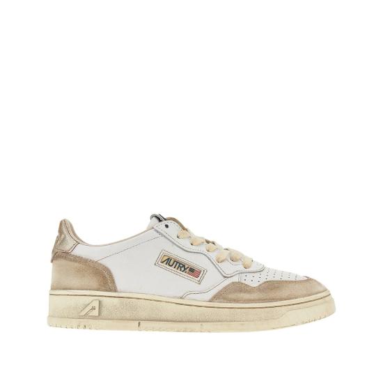 26FW 오트리 슈퍼 빈티지 메달리스트 로우 레더 스니커즈 AVLMLS75 White
