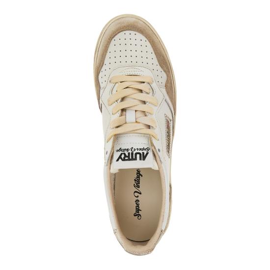 26FW 오트리 슈퍼 빈티지 메달리스트 로우 레더 스니커즈 AVLMLS75 White - AUTRY