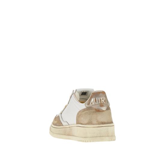26FW 오트리 슈퍼 빈티지 메달리스트 로우 레더 스니커즈 AVLMLS75 White - AUTRY