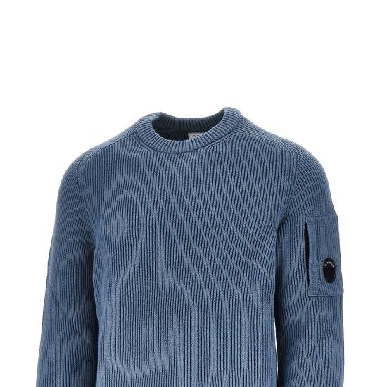 26FW 씨피 컴퍼니 니트웨어 21CMKN101A006608A Blue - C.P. COMPANY