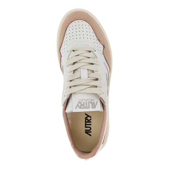 26FW 오트리 메달리스트 로우 레더 스니커즈 AULWFT16 Pink - AUTRY