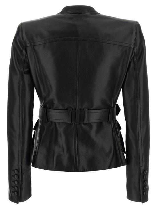 26FW 발망 가죽 자켓 가죽 재킷  재킷 블랙 - BALMAIN