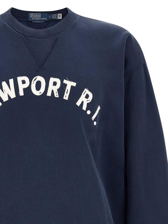 26FW 폴로 랄프로렌 긴팔 티셔츠 뉴포트 R.I. 스웨트셔츠 블루 - POLO RALPH LAUREN