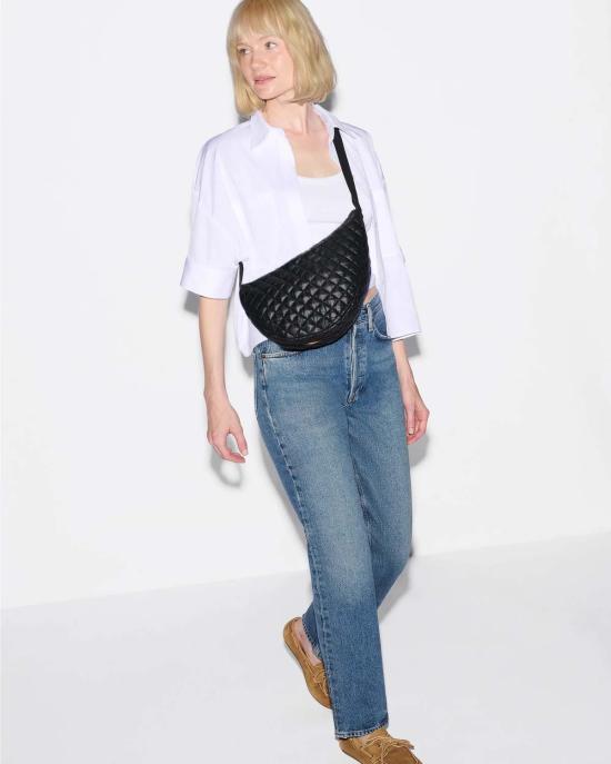  엠지 월리스 벨트백 Mz Wallace Small Metro Smile Bag - MZ WALLACE
