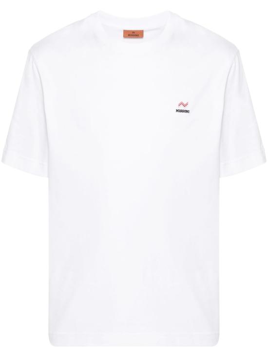26FW 미소니 반팔 티셔츠 US23WL0KBJ00IE 14001 White
