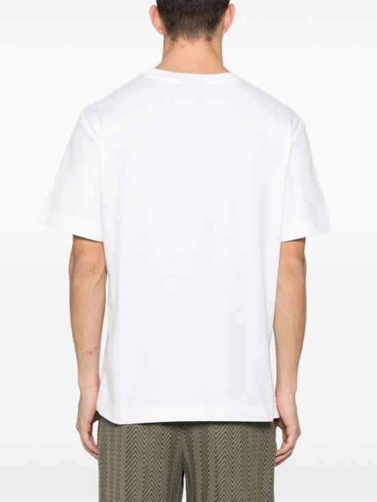 26FW 미소니 반팔 티셔츠 US23WL0KBJ00IE 14001 White - MISSONI