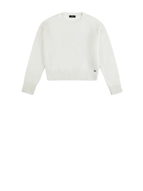 26FW 페이 스웨터 NMWC1536020 ZJEB008 BIANCO LANA